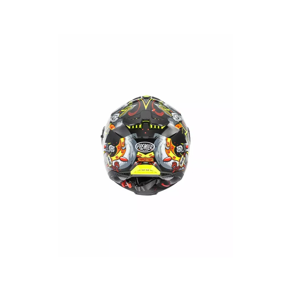 Casco Typhoon LY Graphic — Talla L, gris brillante